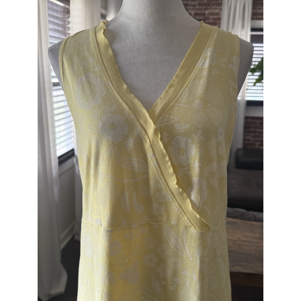 Yellow Sleeveless Wrap-Front Dress - Picture 2 of 6